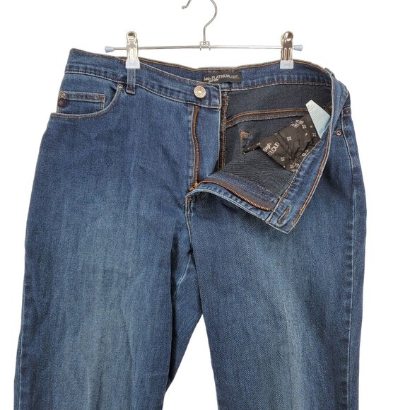 Lee Platinum Label Jeans Women's Boot Cut 5-Pocket Relaxed Fit Blue 12 - Picture 5 of 10